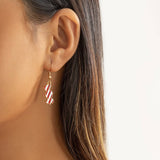 SIMPLE BULB SNOWMAN CANDY HOLIDAY EARRINGS_CWAJE1478