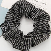 2PCS HAIR TIE PLAID PATTERN SCRUNCHIE_CWAHA0181