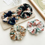 SWEET LARGE FLORAL HIGH ELASTIC HAIR TIE_CWAHA2435