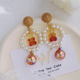 FASHIONABLE CARTOON BEAR FOREST EARRINGS_CWAJE1642