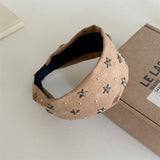 Studded Star Wide Headband Retro Cool_Cwaha08203