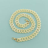 47IN ACRYLIC DIAMOND BAG STRAP COLORFUL CHAIN_CWMM5058