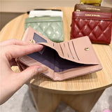 Minimalist Quilted Bifold Wallet With Card Slots_Cwab06231