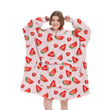 LONG LEOPARD SHERPA HOODIE BLANKET FOR TV SLEEP_CWAHA6522