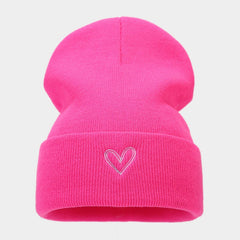 EMBROIDERY NEEDLE AUTUMN AND WINTER KNITTED HAT_CWAH2122