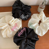 SATIN EMBROIDERED LETTER HEADBAND HAIR ACCESSORIES_CWAHA3695