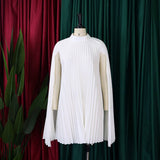 FASHION LOOSE CAPE BAT SLEEVE PLUS SIZE DRESS_CWDMD3703