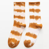 SIMPLE TIE DYED HIGH TOP SOCKS_CWMS0263