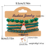 COLORFUL DIAMOND STUDDED SNOWFLAKE ELASTIC BEADS_CWAJE2382