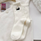 Women'S Warm Cute Cat Sleeping Home Socks_Cwms1049