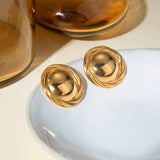 LIGHT LUXURY HORIZONTAL STRIPED ROUND EARRINGS_CWAJE1896