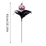 FEATHER SKULL PUMPKIN HALLOWEEN BOUQUET PICK_CWMM9875