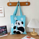 Panda Needle Bag Crossbody Woven Shoulder Bag_Cwab3070