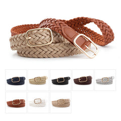 Cwabe0892_All-Match Square Buckle Twist Belt