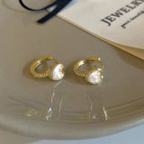 Valentines Day New Design Zircon Heart Earrings