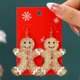 NEW CHRISTMAS CARTOON DIAMOND PENDANT EARRINGS_CWMM2608
