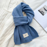 Knit Stripe Scarf Warm Fall/Winter Unisex Scarf_Cwasc0985