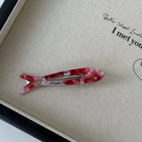 Acetate Floral Fish Clip Sweet Small Hairpin_Cwaha08231