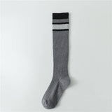 2024 NEW COLOR CONTRAST STRIPED MID CALF SOCKS_CWMS0649