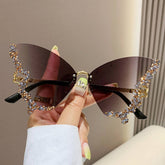 Vintage Rhinestone Butterfly Sunglasses_Cwasg0205