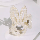 Chic Pearl Heart Claw Clip Minimalist Hair Grip