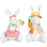 EASTER LIGHTED BUNNY DOLL BUNNY ORNAMENTS_CWMM3494