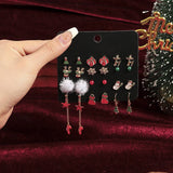 CHRISTMAS EARRING COMBINATION CARTOON EARRING SET_CWMM2611