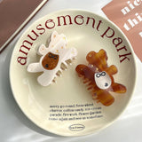 CUTE BEAR ACETATE HAIR CLAW CLIP FOR GIRLS_CWAHA5956