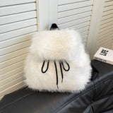 Winter Fashion All-Match Lightweight Plush Backpack_Cwab3929