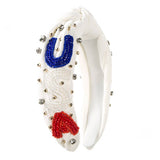 INDEPENDENCE DAY ALPHABET DIAMOND HEADBAND_CWAHA1258