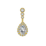 HOT SELLING TEARDROP CZ BELLY BUTTON PIERCING_CWMM9248