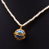 DESIGNER NATURAL FRESHWATER PEARL NECKLACE_CWAJE3870