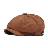 SIMPLE ADJUSTABLE BRITISH FLAT CAP_CWAH1908