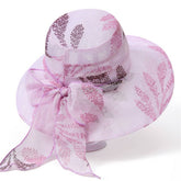 BOW MESH SUN PROTECTION UV BUCKET HAT_CWAH1460