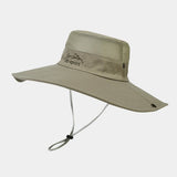 Wide Brim Quick Dry Sun Hat With Embroidery_Cwah3890