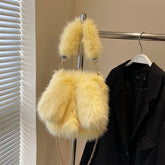 Winter Cute Cartoon Exquisite Rabbit Ears Plush Bag_Cwab3945