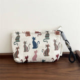 Chenille Cat Mini Makeupbag Phone Sunglasses Pouch_Cuab00689