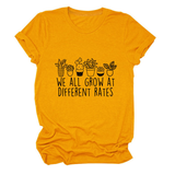 PRINTED CREW NECK TEE WE ALL GROW GRAPHIC_CWTTS1493