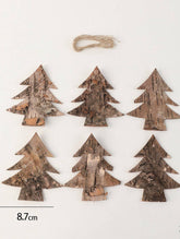 NATURAL CEDAR WOODEN CHRISTMAS TREE HANGING DECOR_CWMM9791