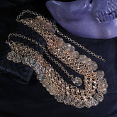 BOHO COIN TASSEL BODY CHAIN BELT FOR WOMEN_CWMM6424