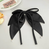 SOLID COLOR RIBBON BOW VERSATILE HAIRPINS_CWAHA1185