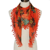New Light Luxury Lace Triangle Scarf Shawl_Cwmm2001