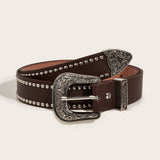 Cwabe0560_Punk Belt With Silver Studs