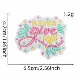 PERSONALIZED COLORFUL ENGLISH EMBROIDERY PATCH_CWMM4029
