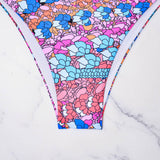 Womens Printed Bikini Sexy Tie-Front Swimwear