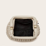 SIMPLE PLEATED SHOULDER CLOUD BAG_CWAB2646