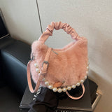 Winter Versatile Shoulder And Crossbody Plush Bag_Cwab3972