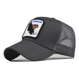 SUMMER NEW ANIMAL EMBROIDERED MESH TRUCKER HAT_CWAH1361