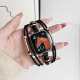 Bohemian Style Iwatch9 Genuine Leatherven Strap_Cwww0067