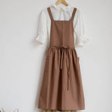 Waterproof Cotton Linen Apron Aprons With Pocket_Cwmm3287